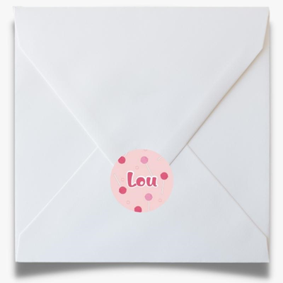 Sticker enveloppe Candy Pink