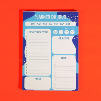 Planner journalier Blue Spot