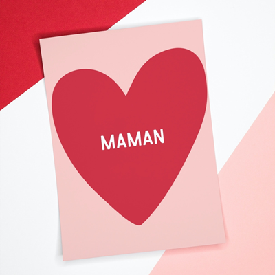 Bonne fête maman Coeur  