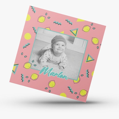 Faire-part de naissance Lemon Pink