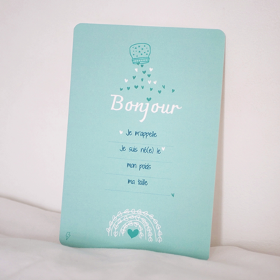 Carte de bienvenue Love at First Sight