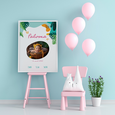 Grande affiche naissance Jungle