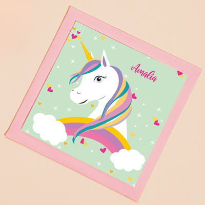 Faire-part de naissance Licorne