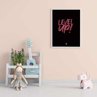 Grande affiche Pink Level Up