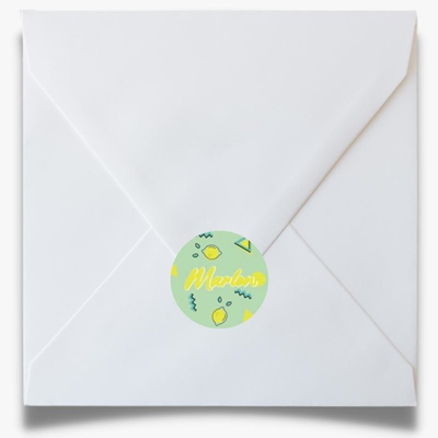 Sticker enveloppe Lemon Green