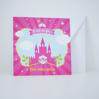 Invitation anniversaire Princess Party