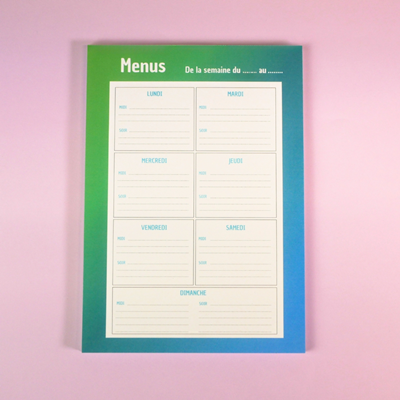 Bloc Menus Blue Mood